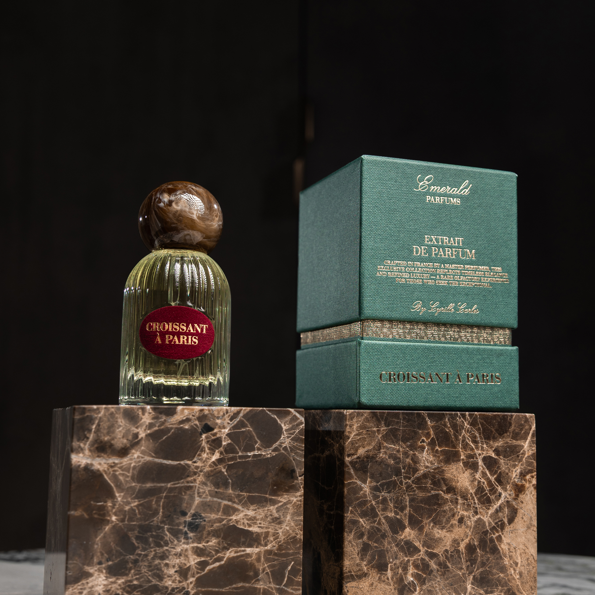 Emerald Parfums Croissant à Paris extrait de parfum by Cyrille Carles, 50 ML